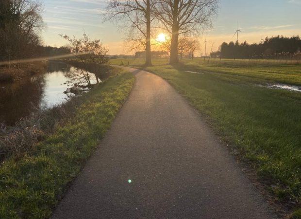 Fietspad langs de Mark