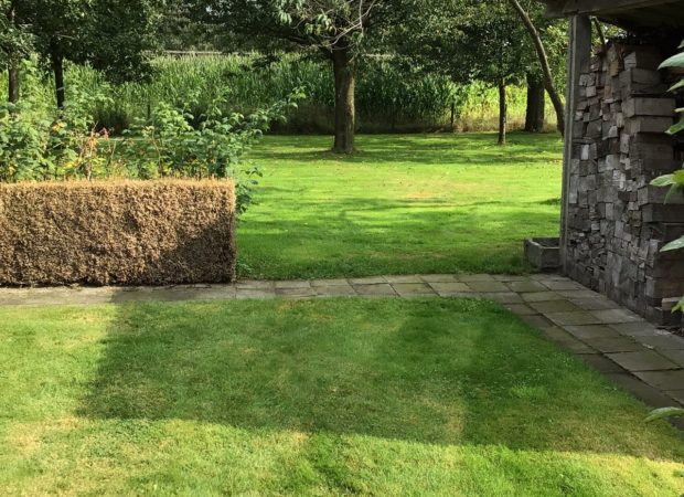 Tentkamperen in de fruitboomgaard